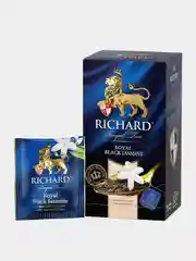 Чай черный Richard Royal Black Jasmine, ароматизированный, 25 пакетиков по 1,8 г