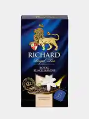 Чай черный Richard Royal Black Jasmine, ароматизированный, 25 пакетиков по 1,8 г