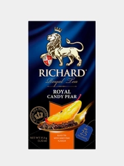 Чай черный Richard Royal Candy Pear, со вкусом карамелизированной груши, 25 пакетиков