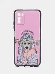 Приглушённый хаки чехол силиконовый для Xiaomi POCO M3 (Сяоми Поко М3), с принтом, с рисунком