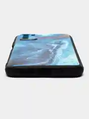 Тёмно-бирюзовый чехол силиконовый для Xiaomi POCO M3 (Сяоми Поко М3), с принтом, с рисунком
