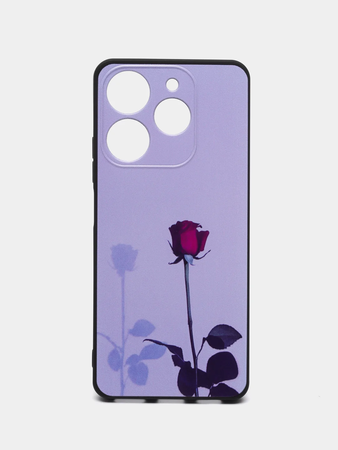 Серебряный силиконовый чехол для Tecno Spark 10 Pro (Техно Спарк 10 Про), с принтом, с рисунком