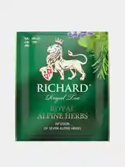 Чай травяной Richard Royal Alpine Herbs, 7 альпийских трав, 25 пакетиков по 1,3 г
