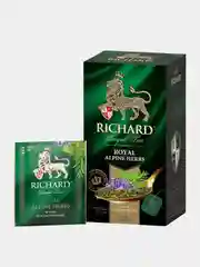 Чай травяной Richard Royal Alpine Herbs, 7 альпийских трав, 25 пакетиков по 1,3 г