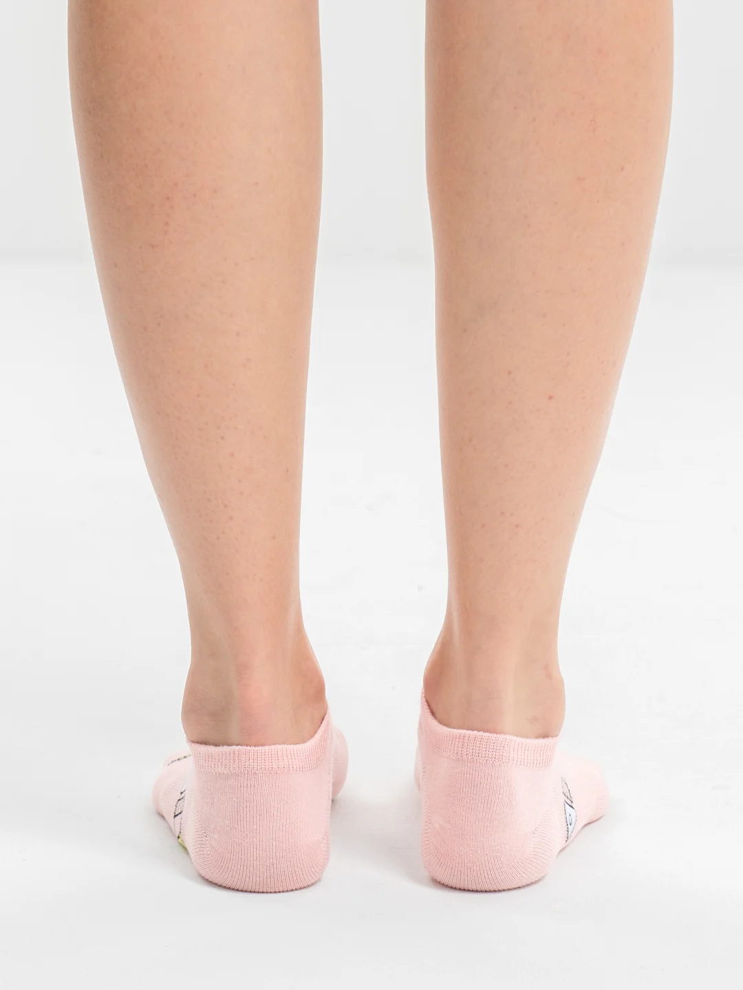 Розовый носки женские короткие POOPSOCKS