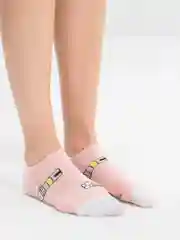 Розовый носки женские короткие POOPSOCKS