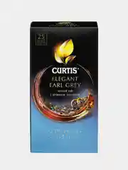 Чай черный Curtis Elegant Earl Grey, 25 пакетиков, с бергамотом, мелколистовой, 42,5 г