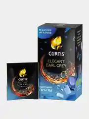 Чай черный Curtis Elegant Earl Grey, 25 пакетиков, с бергамотом, мелколистовой, 42,5 г
