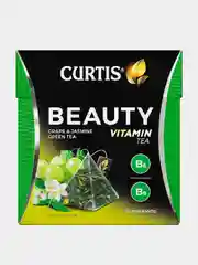 Чай зеленый Curtis Beauty, 15 пирамидок, с кусочками винограда, 25,5 г