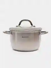 Кастрюля нержавеющая, 3.7 л, с крышкой, Daniks, Перл