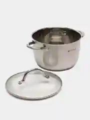 Кастрюля нержавеющая, 3.7 л, с крышкой, Daniks, Перл
