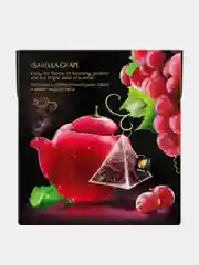 Чай черный Curtis Isabella Grape, 20 пирамидок, с кусочками винограда,