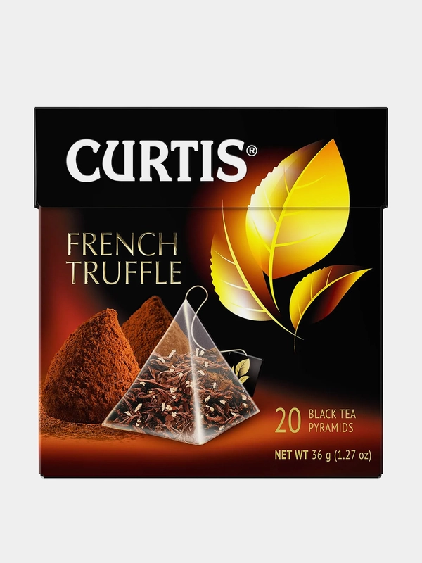 Чай черный Curtis French Truffle, 20 пирамидок, со вкусом трюфеля и  кокоса, 36 г