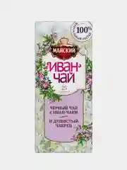 Чай чёрный Майский "Иван-чай" с чабрецом, 25 пакетиков по 1,5 г