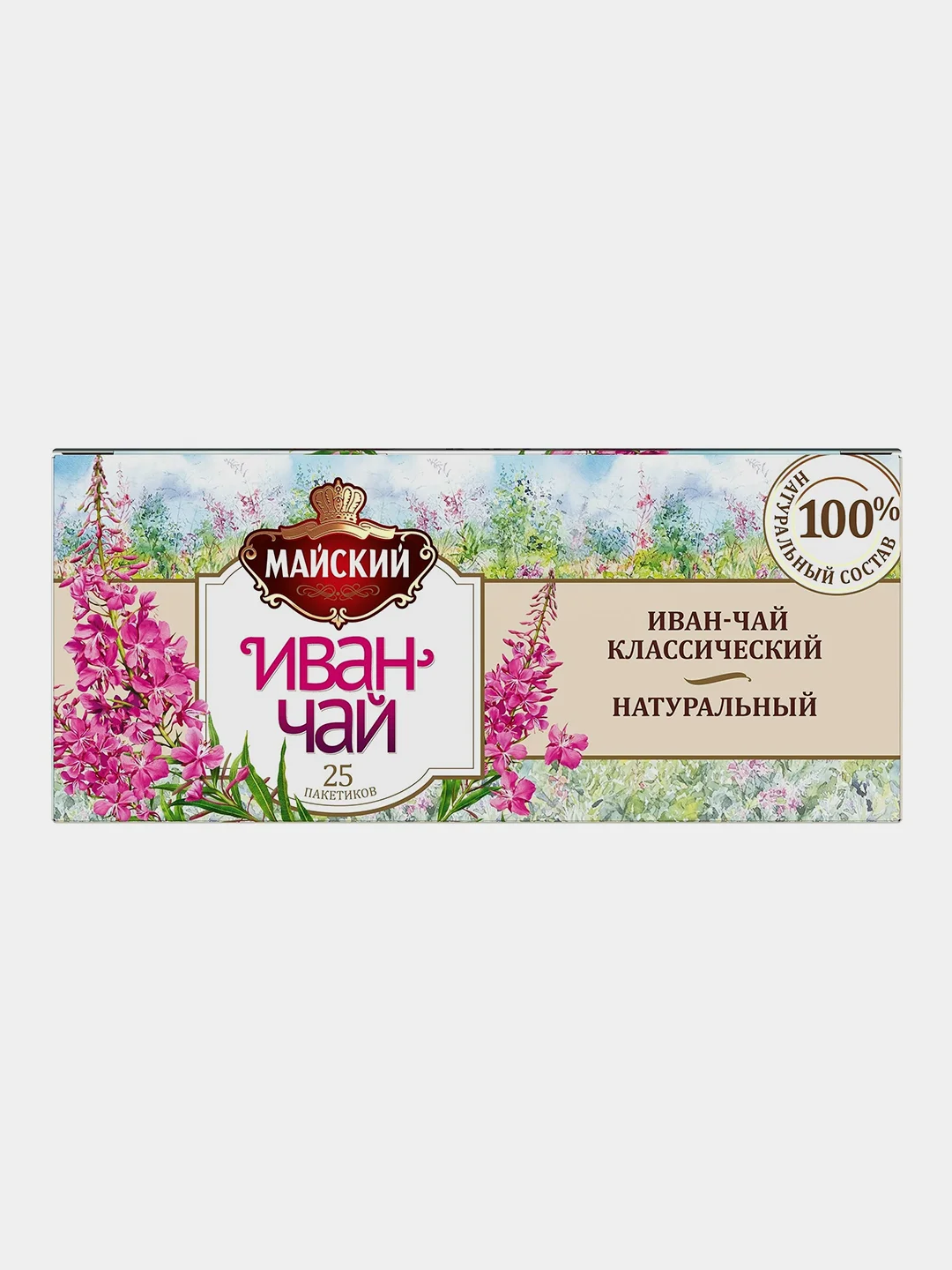 Чай травяной Майский "Иван-чай Классический", 25 пакетиков по 1,5 г