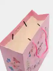 Розовый подарочный бумажный пакет "Thank You"