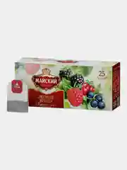 Чай чёрный Майский "Лесные Ягоды", 25 пакетиков по 1,5 г