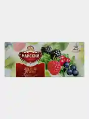 Чай чёрный Майский "Лесные Ягоды", 25 пакетиков по 1,5 г
