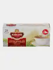 Чай чёрный Майский "Отборный", 25 пакетиков по 2 г