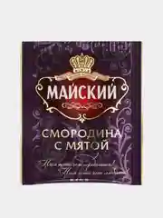 Чай чёрный Майский "Смородина с Мятой", 25 пакетиков по 2 г