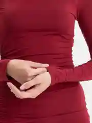 Бордовый платье мини, женское