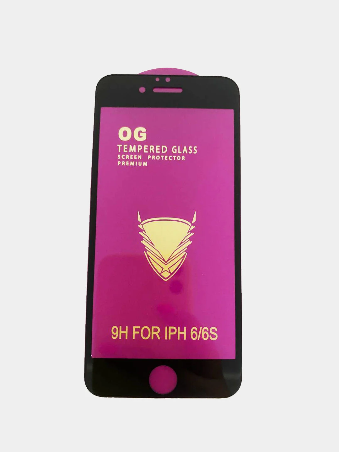 Черный защитное стекло OG для iPhone 6/6S
