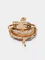Коричневый брошь женская "Балерина"