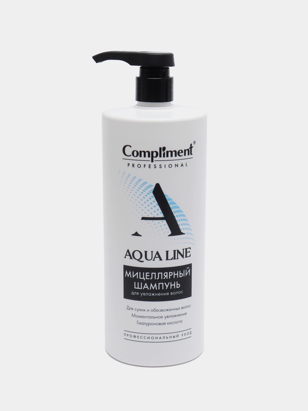 Compliment Professional Aqua Line Шампунь мицеллярный для увлажнения волос, 1000 мл