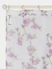 Фуксия тюль для комнаты, для интерьера, кухни, гостиной / под лён / 300х270 см / дом, дача