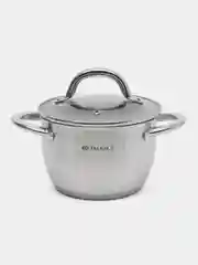 Кастрюля, нержавеющая сталь, 2 л, с крышкой, Daniks