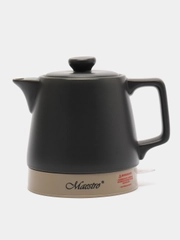 Чайник электрический Maestro MR-071-BLACK, черный, керамика, 1 л