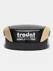 Золотой trodat Micro Printy 9342 Полуавтоматическая, карманная оснастка для печати а