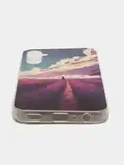 Пурпурный чехол для Samsung Galaxy A24 / Самсунг Галакси А24, силиконовый, с рисунком