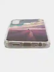 Пурпурный чехол Tecno Spark GO 2022, Tecno Spark 8C / Техно Спарк Го, Спарк 8 силиконовый с рисунком