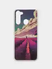 Пурпурный чехол Tecno Spark GO 2022, Tecno Spark 8C / Техно Спарк Го, Спарк 8 силиконовый с рисунком