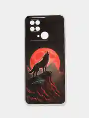 Красный чехол для Xiaomi Redmi 10C, Poco C40 / Сяоми Редми 10С, Поко С40, силиконовый, с рисунком