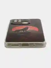 Красный чехол для Xiaomi Redmi 10C, Poco C40 / Сяоми Редми 10С, Поко С40, силиконовый, с рисунком