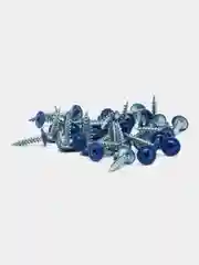 Саморезы по металлу острые, синие, RAL 5002 4,2 х 19 мм, 30 шт