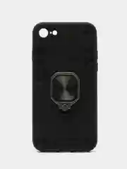 Черный чехол для iPhone 7 / 8 / SE 2020, Айфон 7 / 8 / СЕ с металлической подставкой