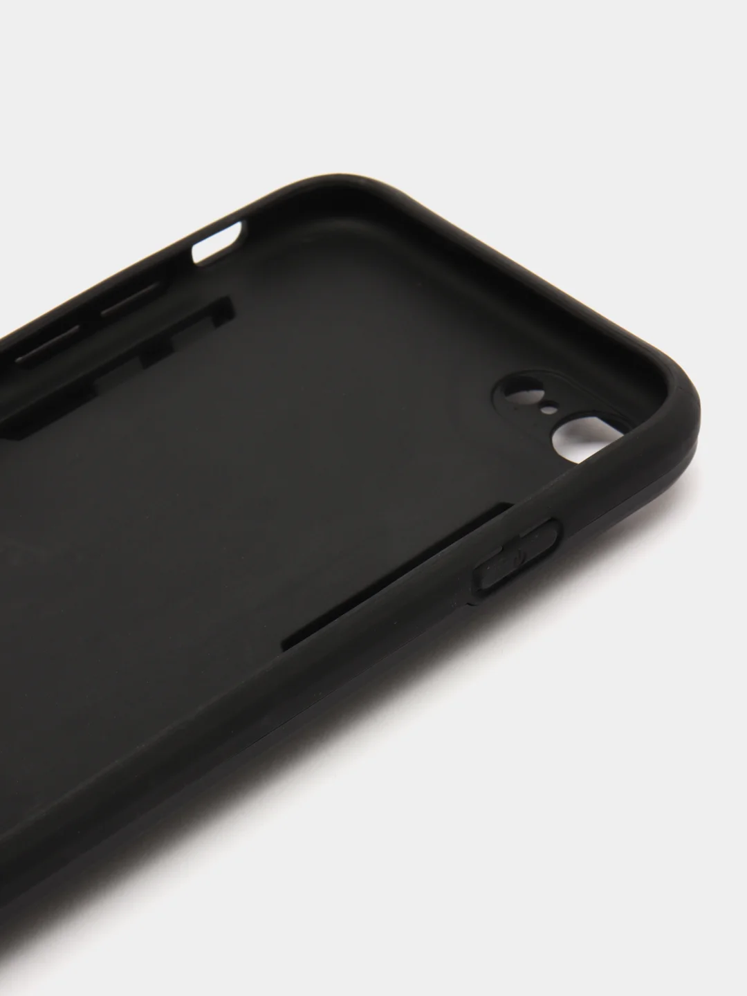 Черный чехол для iPhone 7 / 8 / SE 2020, Айфон 7 / 8 / СЕ с металлической подставкой
