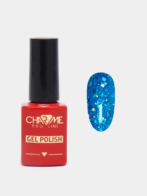 Гель-лак для ногтей с голографической поталью CHARME Firework 10, 10г