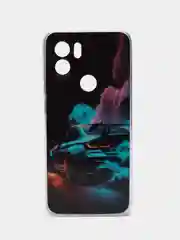 Голубой чехол для Xiaomi Redmi A1 Plus / A1+ A2+ Poco C51 (Сяоми Редми А1 Плюс / А1+) с рисунком