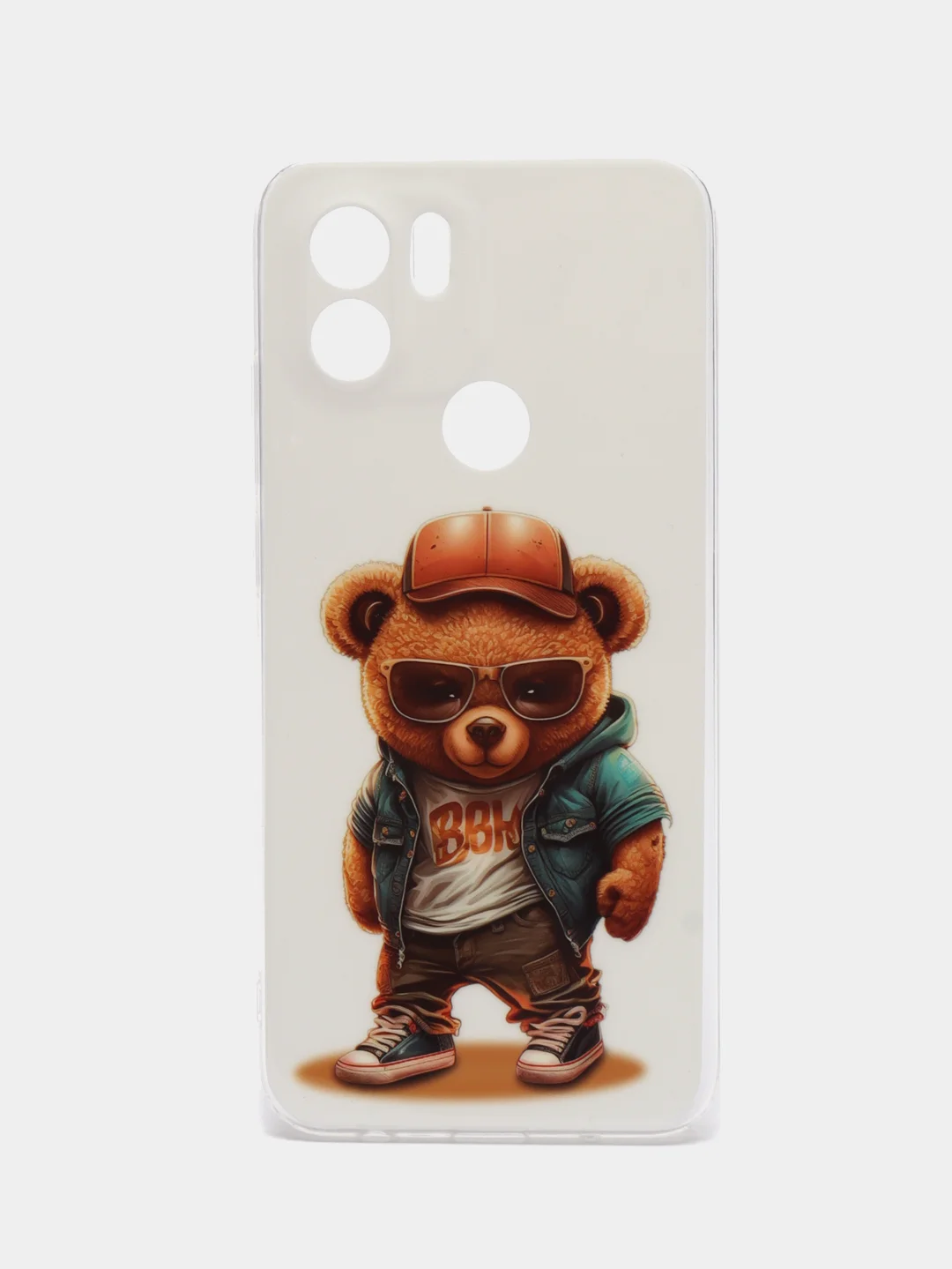 Коричневый чехол для Xiaomi Redmi A1 Plus / A1+ A2+ Poco C51 (Сяоми Редми А1 Плюс / А1+) с рисунком