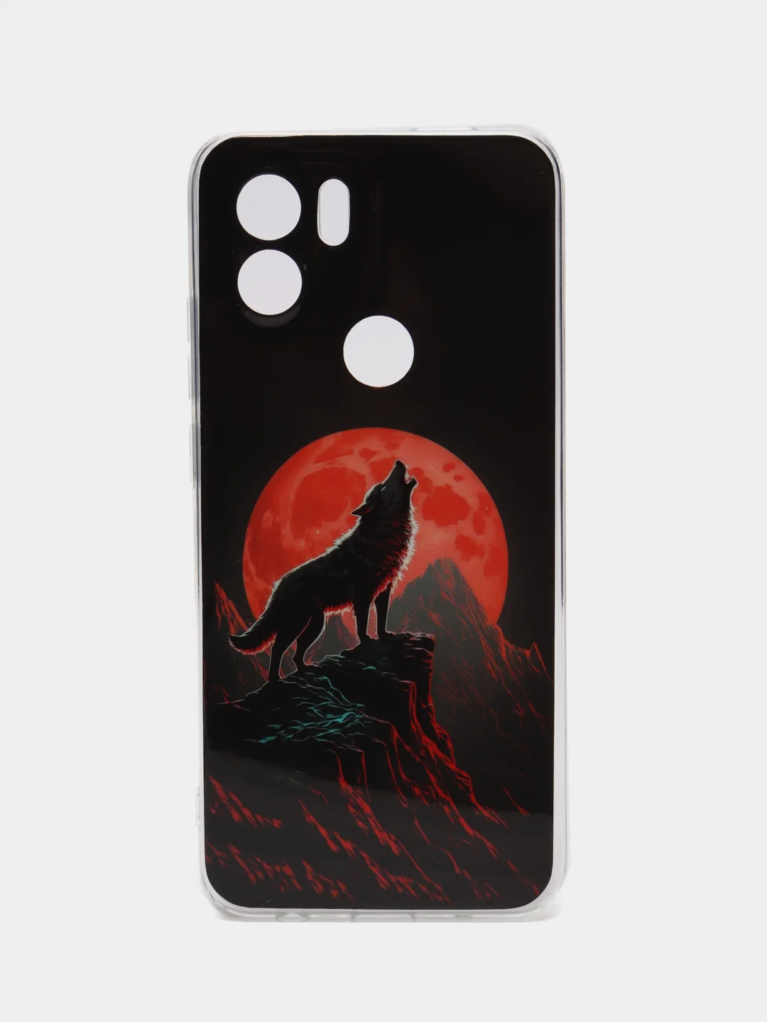 Красный чехол для Xiaomi Redmi A1 Plus / A1+ A2+ Poco C51 (Сяоми Редми А1 Плюс / А1+) с рисунком