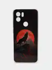 Красный чехол для Xiaomi Redmi A1 Plus / A1+ A2+ Poco C51 (Сяоми Редми А1 Плюс / А1+) с рисунком