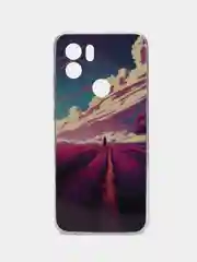 Пурпурный чехол для Xiaomi Redmi A1 Plus / A1+ A2+ Poco C51 (Сяоми Редми А1 Плюс / А1+) с рисунком