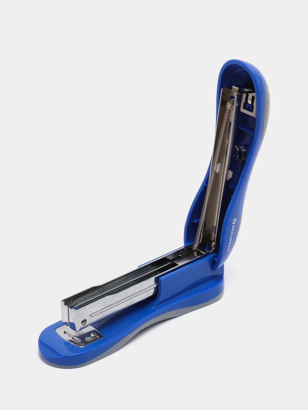 Степлер BRAUBERG Jet, №24/6, 26/6, до 25 листов, эргономичный, сине-серый, 229689