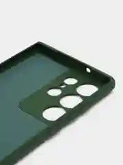Зеленый чехол для Samsung Galaxy S23 Ultra (Самсунг Галакси С23 Ультра), силиконовый