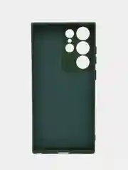 Зеленый чехол для Samsung Galaxy S23 Ultra (Самсунг Галакси С23 Ультра), силиконовый
