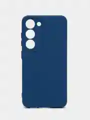 Синий меланж чехол для Samsung Galaxy S23 (Самсунг Галакси С23), силиконовый